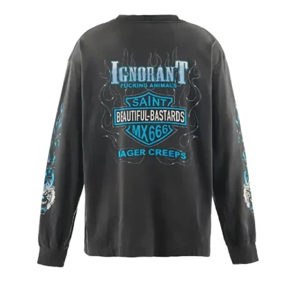 6T9720/SAINT MICHAEL RAGLAN SWEAT SHIRT SAINT MXXXXXX セント 